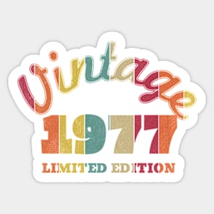 Vintage 1977 Limited Edition | Born In 1977 Sticker